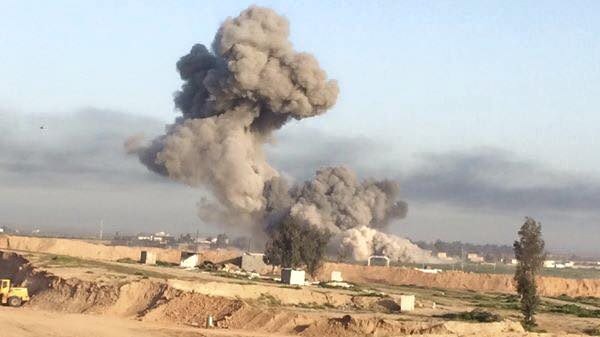 بالصور.. البيشمركة تقصف اوكار داعش جنوبي كركوك